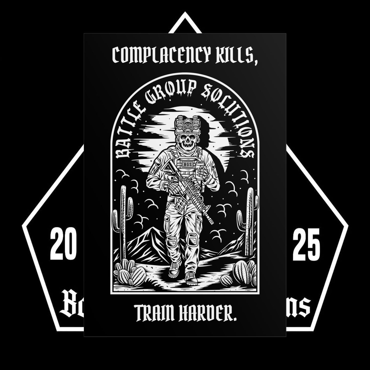 Complacency Kills Poster - Motivational Wall Art Print - Battle Group Solutions