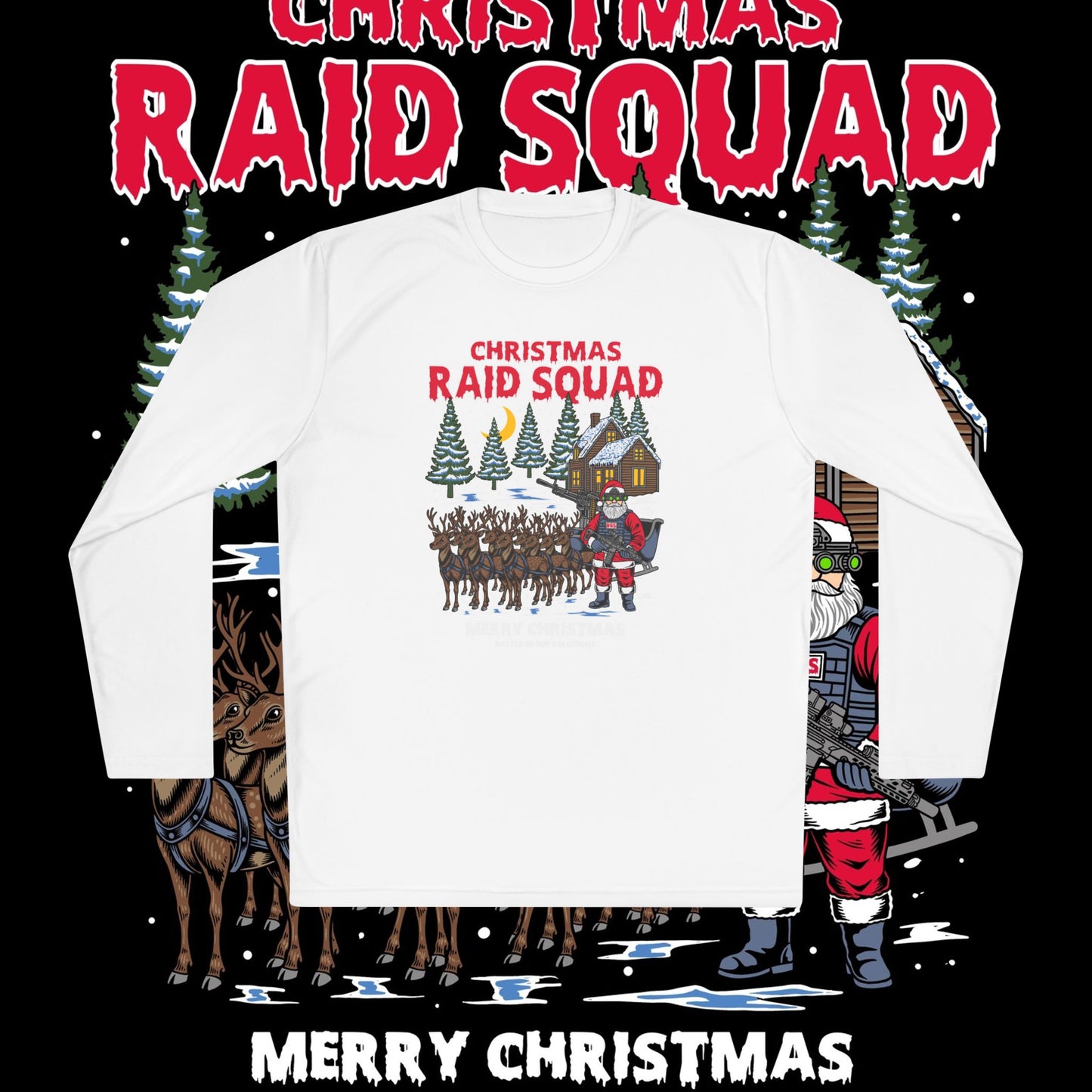 Christmas Raid Squad Unisex Lightweight Long Sleeve Tee