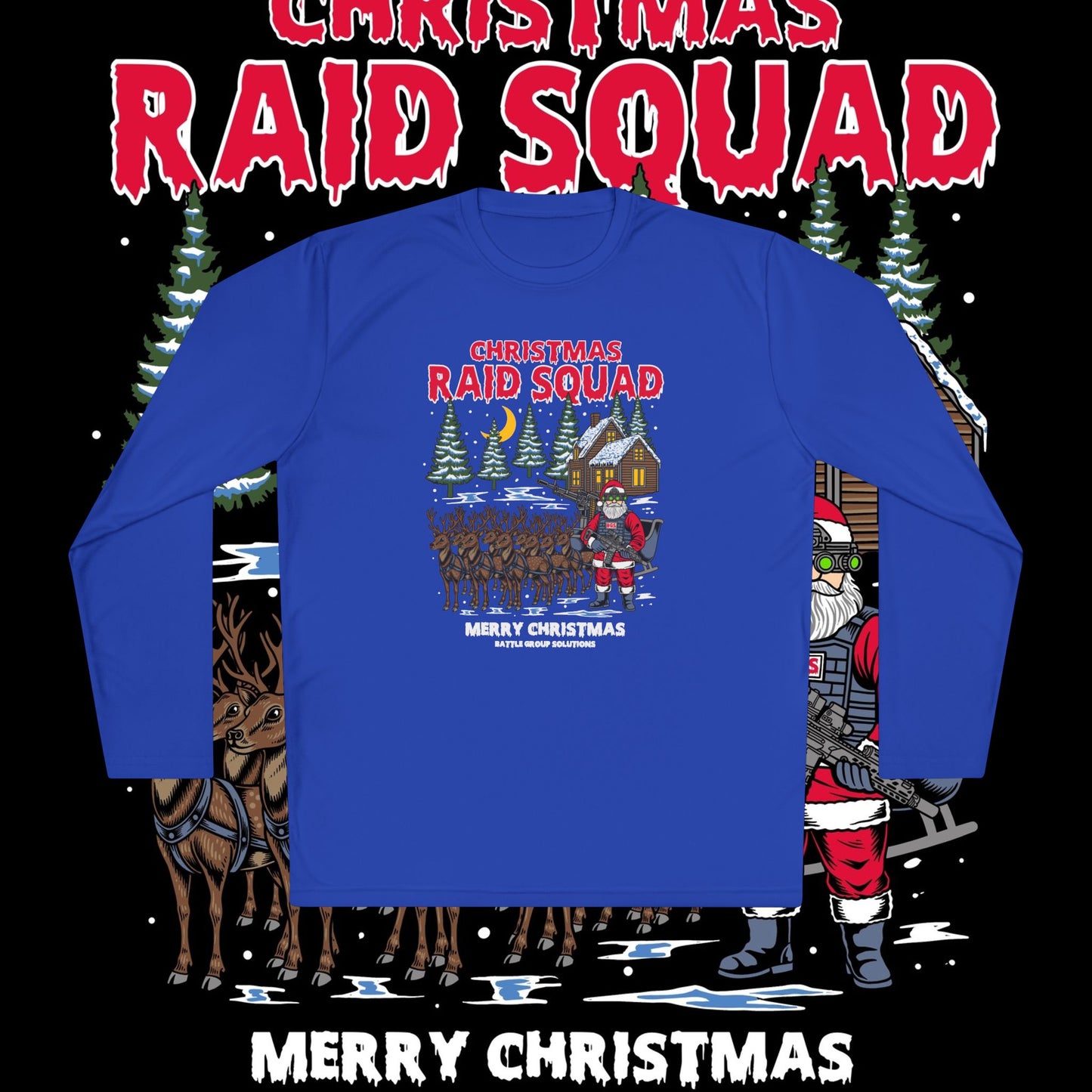 Christmas Raid Squad Unisex Lightweight Long Sleeve Tee