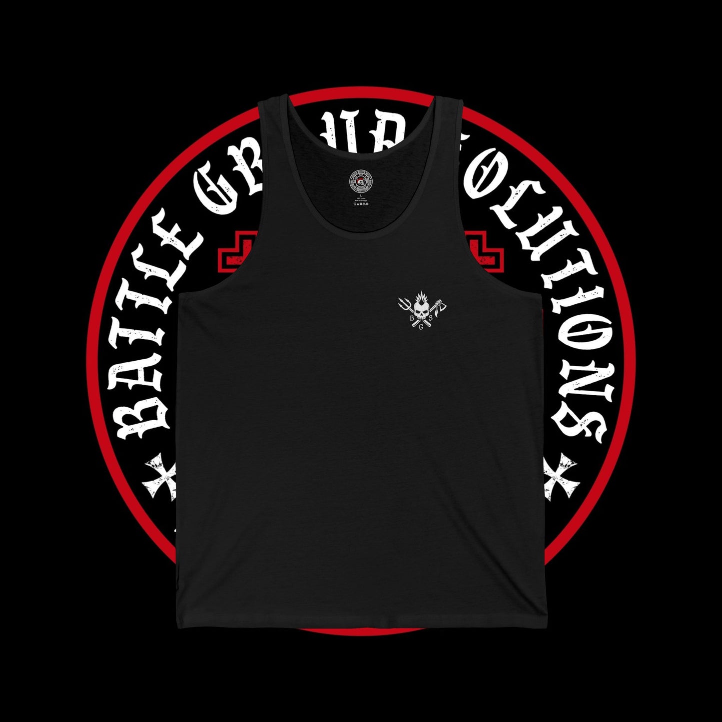 BGS X CRUSADER CROSS (WHITE) Tank Top