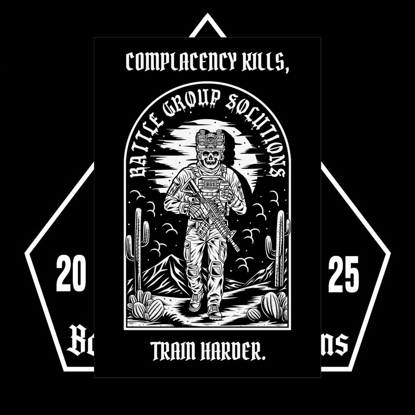 Complacency Kills Poster - Motivational Wall Art Print - Battle Group Solutions