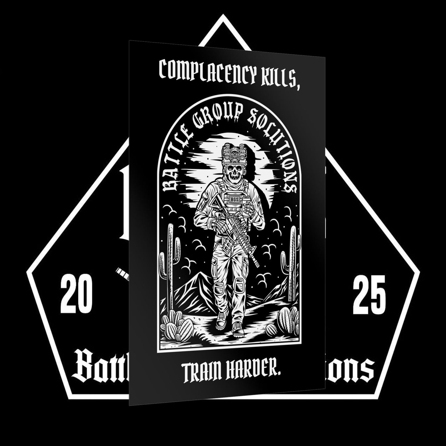 Complacency Kills Poster - Motivational Wall Art Print - Battle Group Solutions