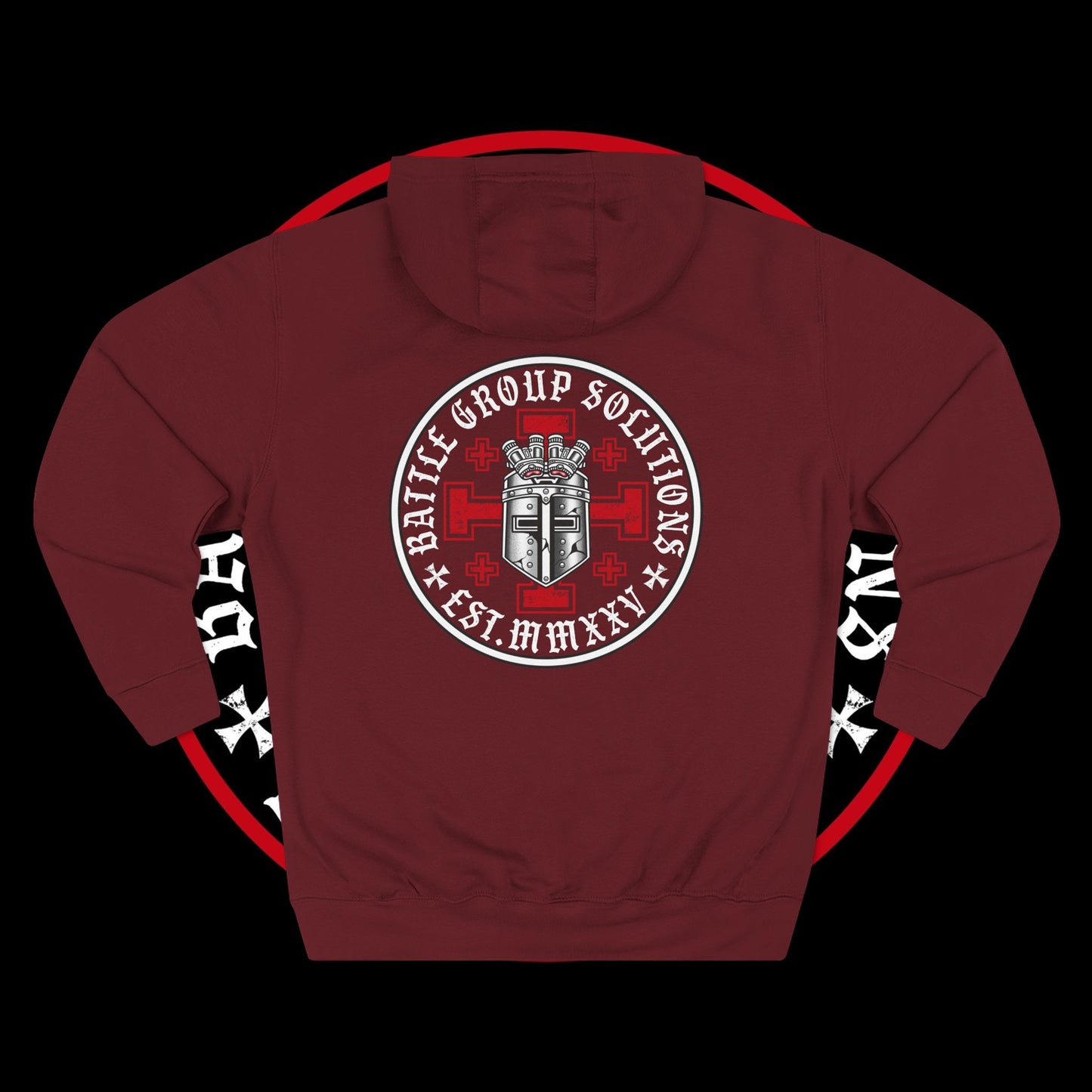 BGS X CRUSADER CROSS (WHITE) Hoodie