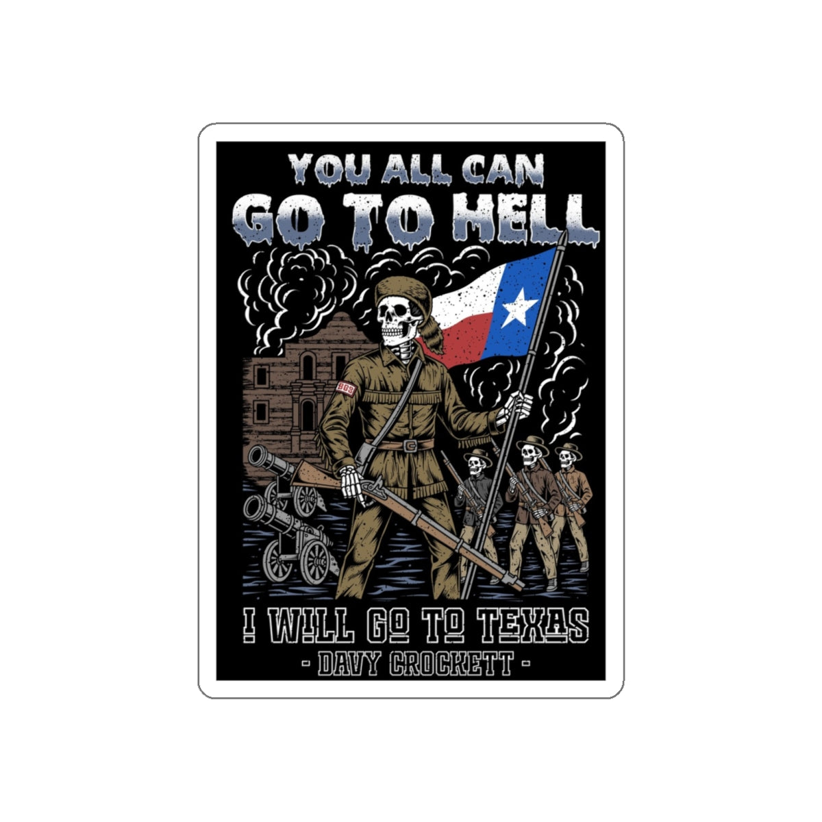 REMEMBER THE ALAMO - BGS - DECAL
