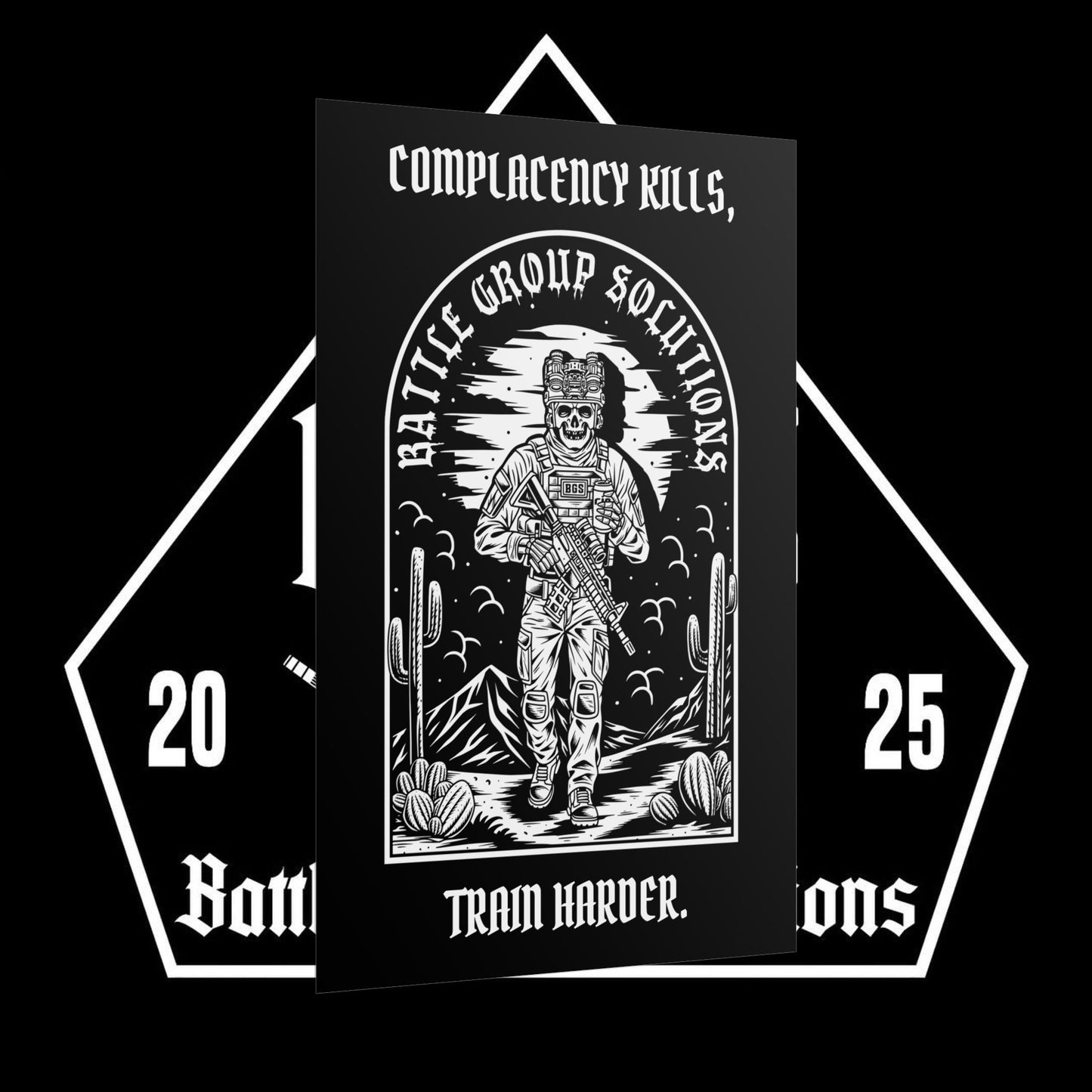 Complacency Kills Poster - Motivational Wall Art Print - Battle Group Solutions